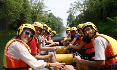 In slow rafting sul Ticino