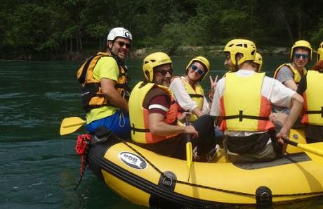 In slow rafting sul Ticino