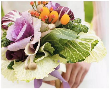 bouquet, bouquet non convenzionali, unconventional bouquet,  wedding, matrimonio, salad, insalata