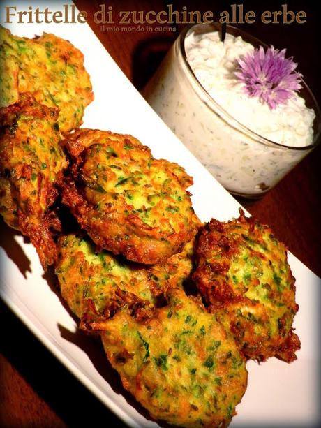 FRITTELLE di ZUCCHINE alle erbe