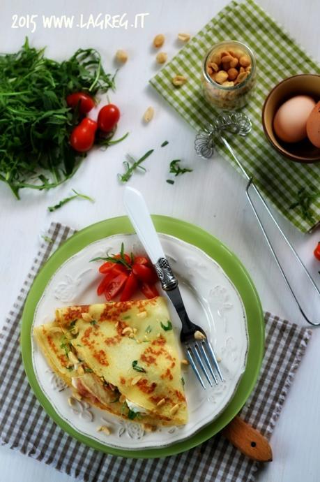 ventagli di crepes alla rucola