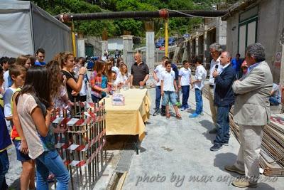 Gli alunni di Positano visitano il cantiere dell' Auditorium:  “Concorso di Idee – Diamo un nome alla Piazza”,