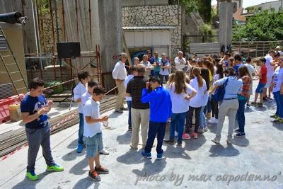 Gli alunni di Positano visitano il cantiere dell' Auditorium:  “Concorso di Idee – Diamo un nome alla Piazza”,