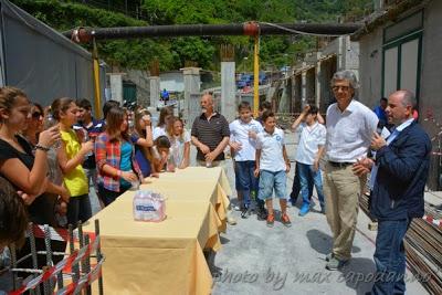 Gli alunni di Positano visitano il cantiere dell' Auditorium:  “Concorso di Idee – Diamo un nome alla Piazza”,