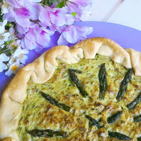 Quiche di fave e asparagi light