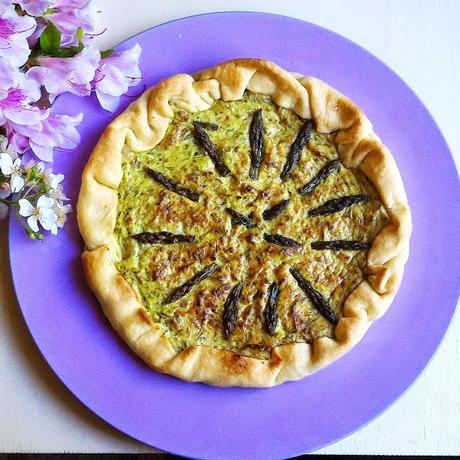 Quiche di fave e asparagi light