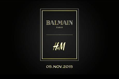 MODA / SAVE THE DATE: H&M feat. BALMAIN