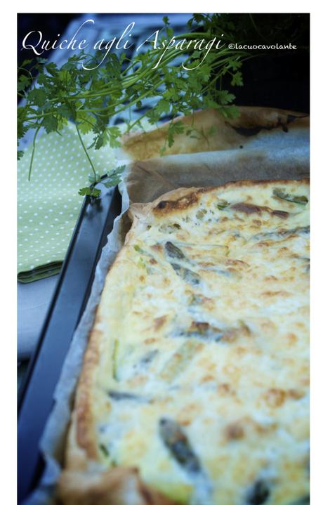 Una Quiche agli Asparagi per la prima cena in Giardino