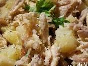 Insalata pollo arrosto, formaggio patate