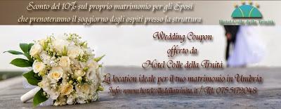 Sconto del 10% sulla location del vostro matrimonio a Perugia