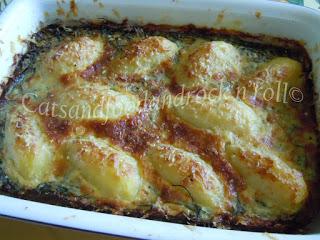 Gratin di agretti e patate novelle di Lidia