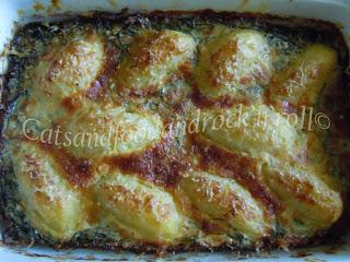 Gratin di agretti e patate novelle di Lidia