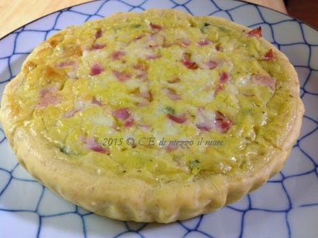 Crostata salata con purea di fave