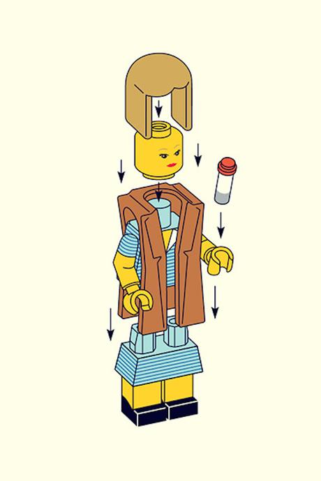 Margot Tenenbaum (I Tenenbaum) © Matt Chase - LEGO Wes Anderson