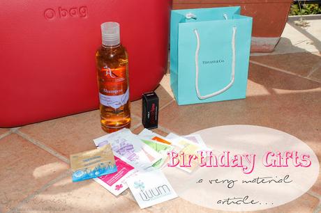 Birthday Gifts ♥ [a very material article...]