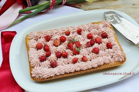 Crostata al Farro con Ganache di Cioccolato Bianco alle Fragole