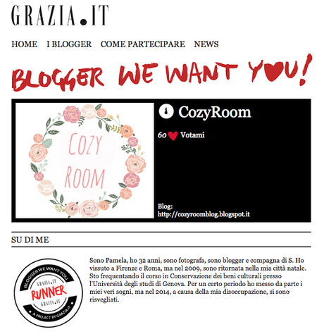 GRAZIA.IT: BLOGGER WE WANT YOU! ... Eccomi!!! :)