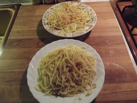 SPAGHETTI DI KAMUT TRAFILATI AL BRONZO AGLIO OLIO E PEPERONCINO