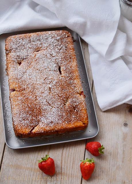 torta di fragole e yogurt