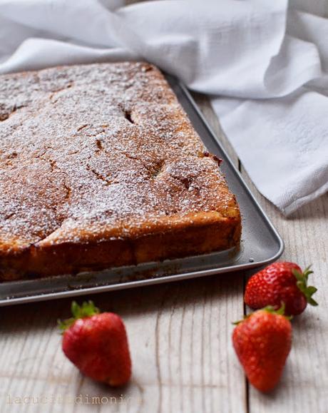 torta di fragole e yogurt