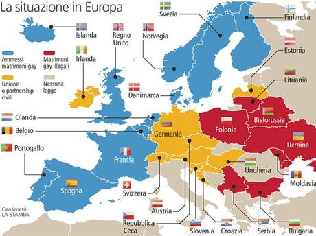 Irlanda ed Europa in tema di unioni civili