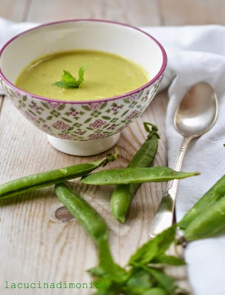 crema di piselli e menta