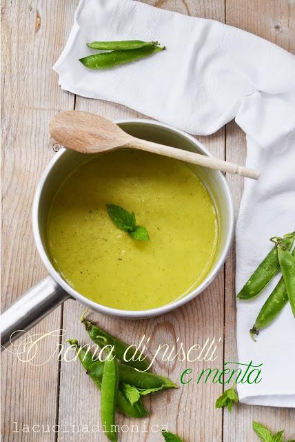 crema di piselli e menta