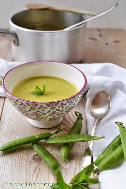 crema di piselli e menta