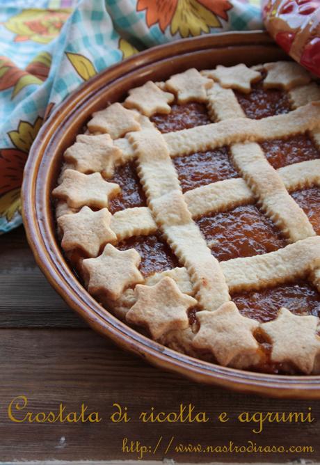 Crostata di ricotta e agrumi