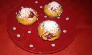 Mini muffin alle fragole senza glutine