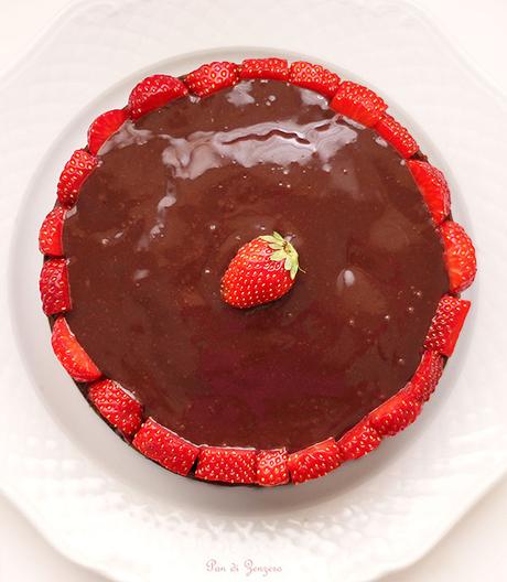 crostata cioccolato e fragole