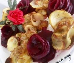 ricettevegan.org - rose di barbabietola e patate