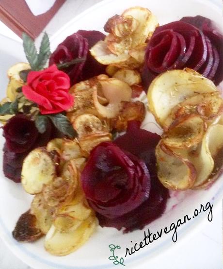 ricettevegan.org - rose di barbabietole e patate