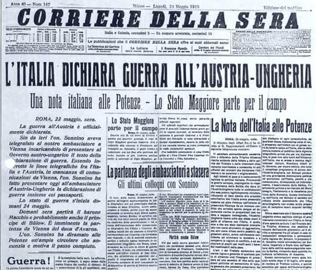 100 anni fa: l’Italia nella Prima Guerra Mondiale