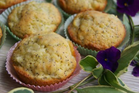 Muffin con Pera Limone e semi di Papavero