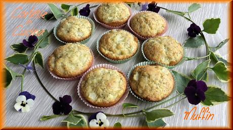 Muffin con Pera Limone e semi di Papavero