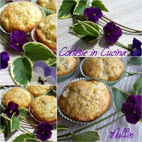 Muffin con Pera Limone e semi di Papavero