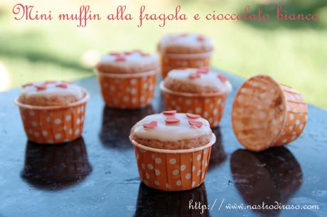 Muffin al cioccolato bianco e succo di fragola