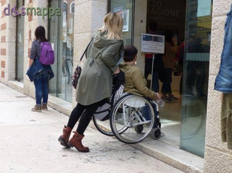 L’entrata accessibile di Palazzo della Ragione ancora chiusa?!?!?