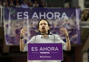 Pablo Iglesias, leader di Podemos (RIPRODUZIONE RISERVATA © Copyright ANSA/EPA)