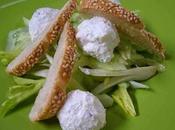 Polpettine formaggio insalata.