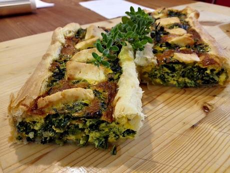 a tavola con Ruggeri|tarte con asparagi e burrata o cicoria e pecorino