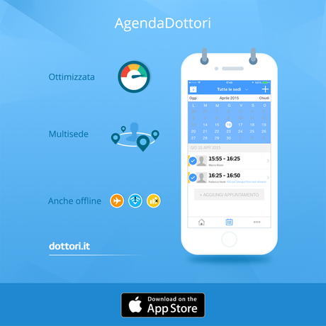 La startup Dottori.it lancia AgendaDottori:  l’innovativa app per gestire agenda e prenotazioni da smartphone