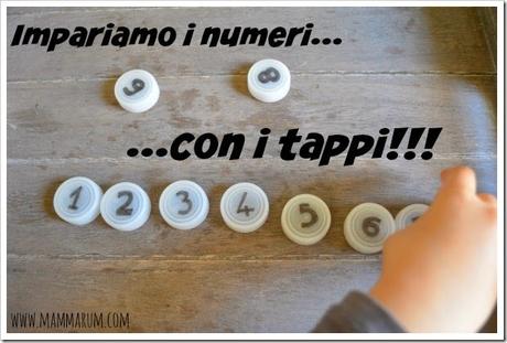 Impariamo l’ordine dei numeri con i tappi delle bottiglie!