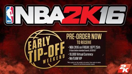 Annunciata la data di uscita di NBA 2K16, dettagli sul pre-order