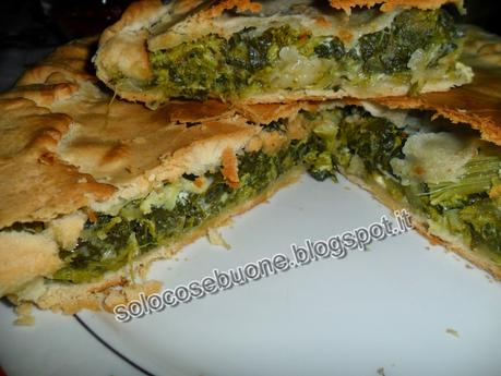 Torta salata alle cime di rapa