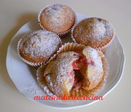 Muffins alle Fragole 2- merendine senza olio di palma