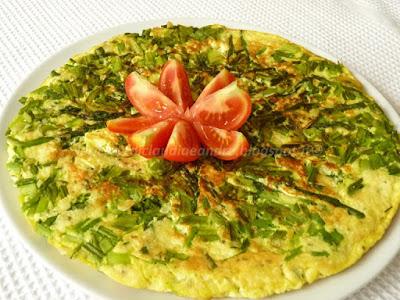 Frittata con asparagi e ricotta