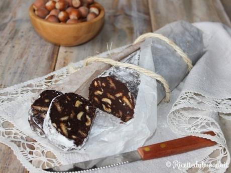 Salame di cioccolato senza uova