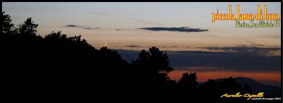 lama di luna all'orizzonte